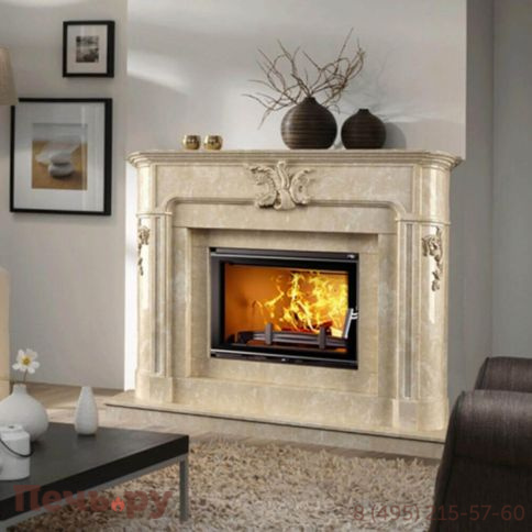 Каминная чугунная топка Kaw-Met W17 Dekor 12,3 кВт Eko фото 3