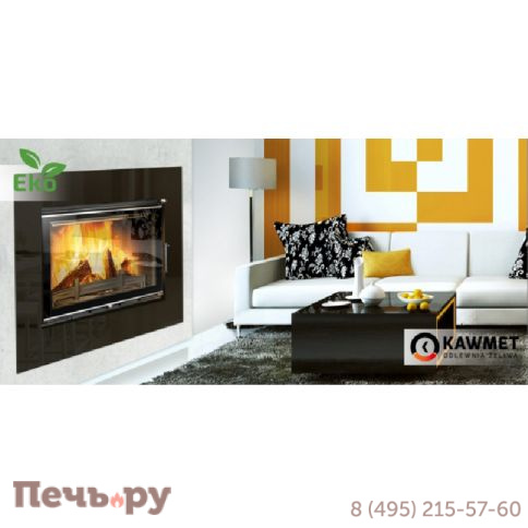 Каминная чугунная топка  Kaw-Met W17B decor 16,1 кВт EKO фото 5