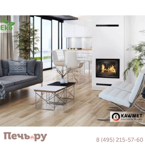 Каминная чугунная топка  Kaw-Met W17B decor 16,1 кВт EKO фото 8
