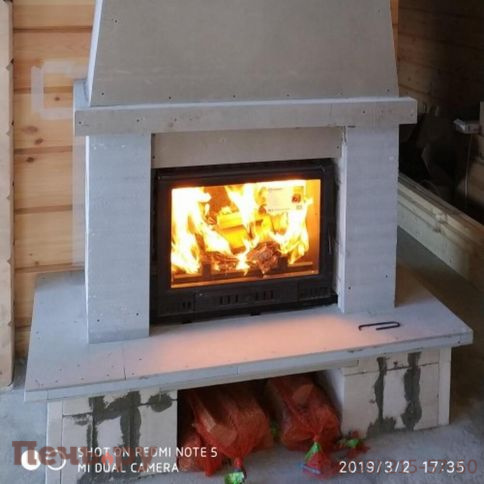 Каминная чугунная топка  Kaw-Met W2 14,4кВт фото 4