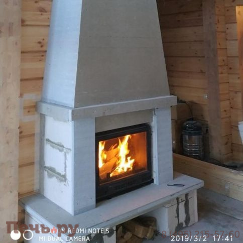 Каминная чугунная топка  Kaw-Met W2 14,4кВт фото 5