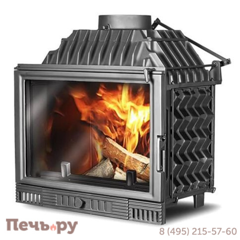 Каминная чугунная топка  Kaw-Met W2 14,4кВт фото