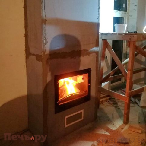 Каминная чугунная топка  Kaw-Met W4 14,5 кВт фото 4