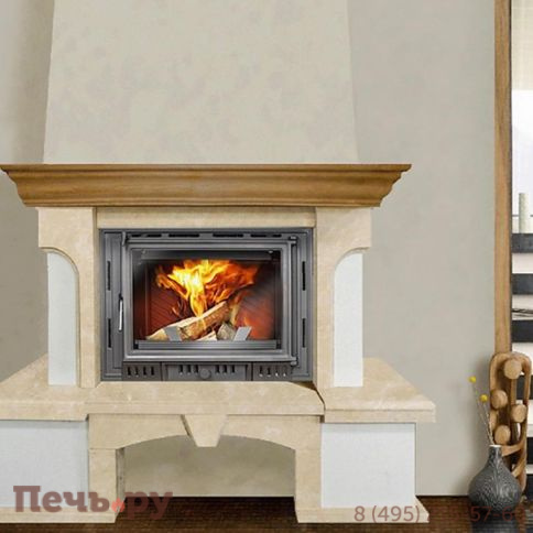 Каминная чугунная топка Kaw-Met W6 13,7 кВт фото 5