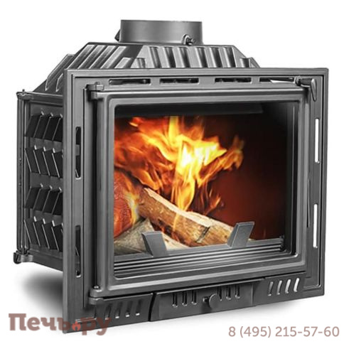 Каминная чугунная топка Kaw-Met W6 13,7 кВт фото 8