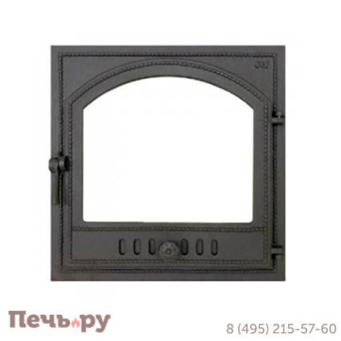 Каминная дверца  SVT со стеклом (одностворчатая) 405 фото