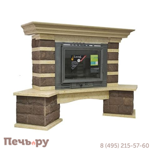 Каминная облицовка Bella Italia Anna 800 угловая фото