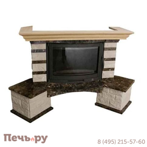 Каминная облицовка Bella Italia Laura 700 угловая фото