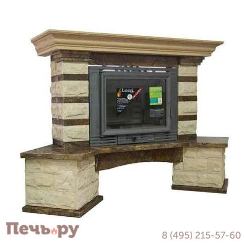 Каминная облицовка Bella Italia Nina 800 угловая фото