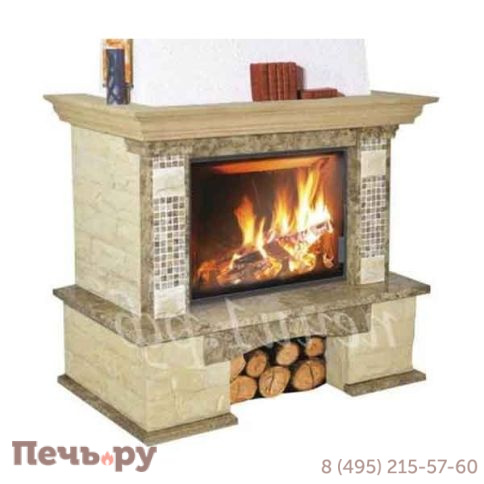 Каминная облицовка Bella Italia Saba 700 угловая фото