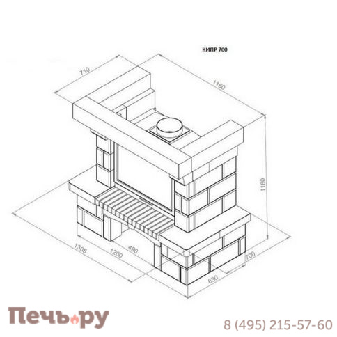 Каминная облицовка Европейские Камины Кипр 700 фото 5