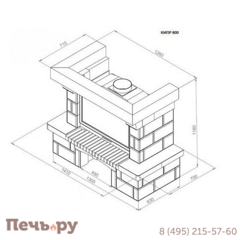 Каминная облицовка Европейские Камины Кипр 800 фото 5