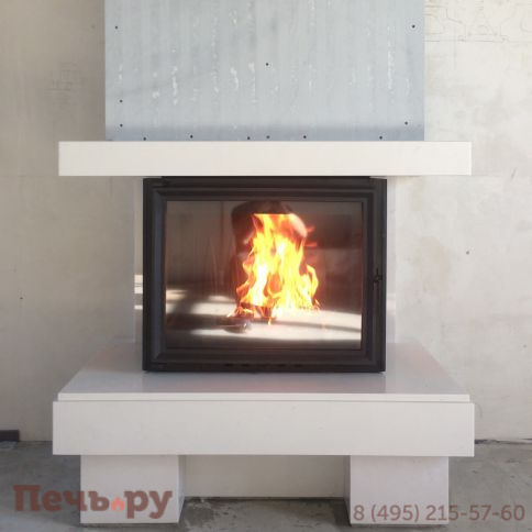 Каминная облицовка FireBird Байкал (для топки Amelia/LP) (стекло слева-справа) фото 3