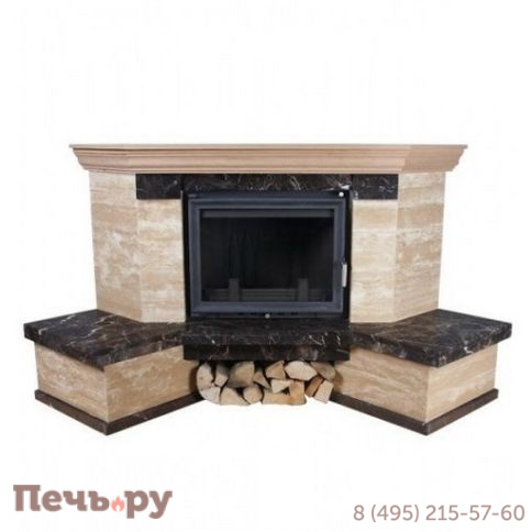 Каминная облицовка Kratki Etna угловая (Maja, Antek) фото