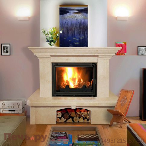 Каминная облицовка MadeIra Cristina Giallo мраморная балка фото 4