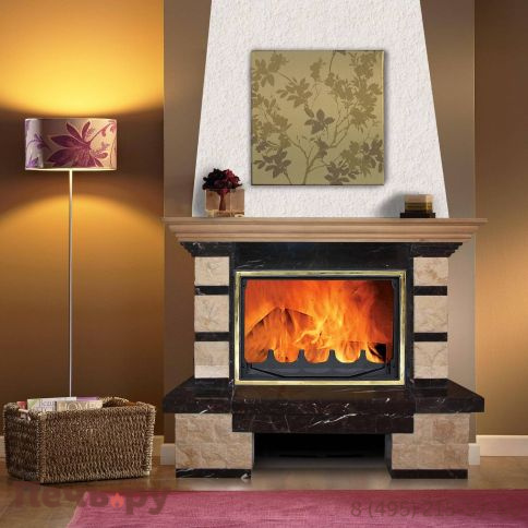 Каминная облицовка MadeIra Dora Dark Chokolate мраморная балка фото