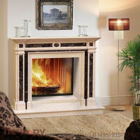 Каминная облицовка Madeira Nerio galala beige/emperador фото