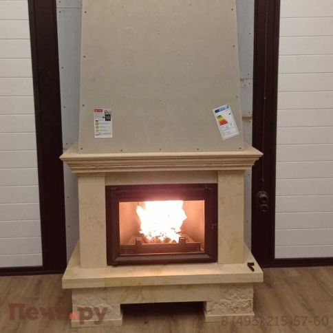 Каминная облицовка MadeIra Valentina деревянная балка фото 7