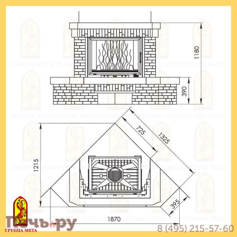 Каминная облицовка Мета Эллада 800/900 серия Новая Антика фото 3