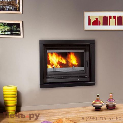 Каминная облицовка Supra Orfeo T 76 Color 01, чёрная фото