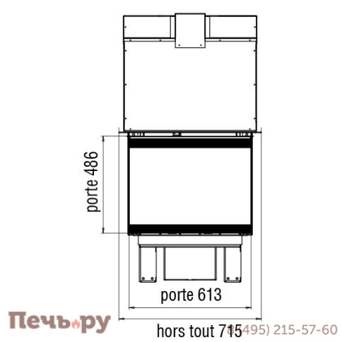 Каминная топка Axis XP00803V фото 6