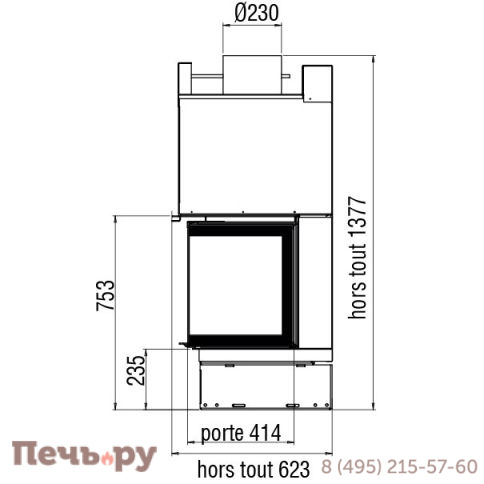 Каминная топка Axis XP01003V фото 7