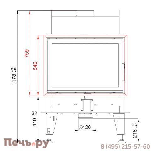 Каминная топка BeF Home Double 7 Feel фото 4