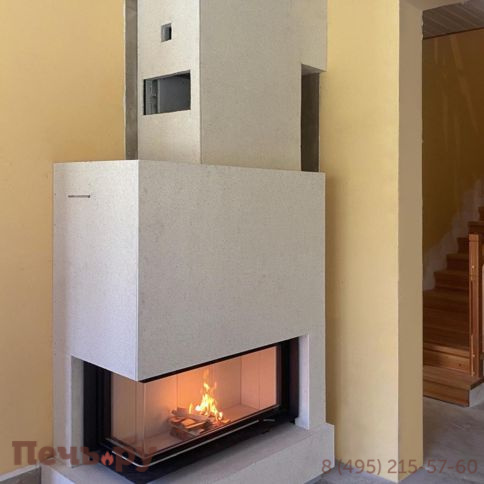 Каминная топка Brunner Architektur-Kamin Eck 45/101/40 с цельногнутым стеклом фото 3