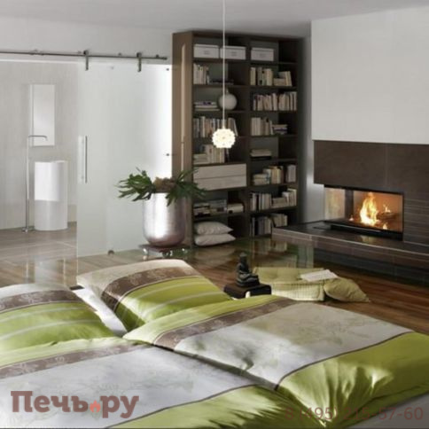 Каминная топка Brunner Architektur-Kamin Eck 45/101/40 с цельногнутым стеклом фото 5