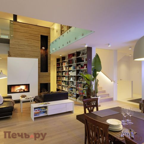 Каминная топка Brunner Architektur-Kamin Eck 45/101/40 с цельногнутым стеклом фото 7