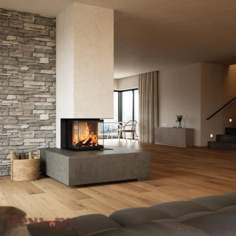 Каминная топка Brunner BKH Panorama 45/45/45/45 ST фото 3