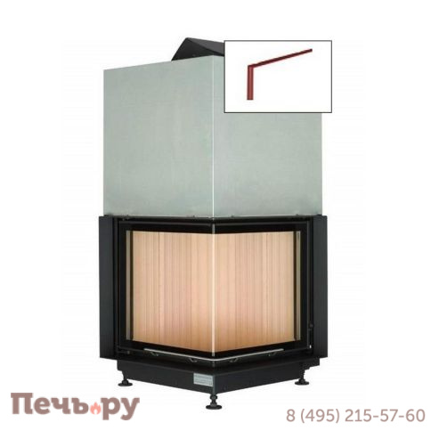 Каминная топка Brunner Eck-Kamin 51/52/52 с подъемом (стекло - угловое) фото 7