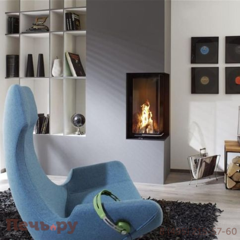 Каминная топка Brunner Eck-Kamin 70/33/33 с подъемом (стекло - угловое) фото 5