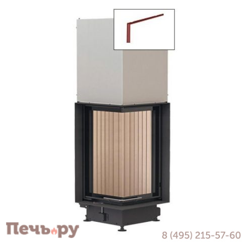 Каминная топка Brunner Eck-Kamin 70/33/33 с подъемом (стекло - угловое) фото 8