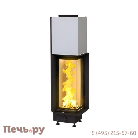 Каминная топка Brunner Eck-Kamin 70/33/33 с подъемом (стекло - угловое) фото