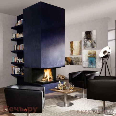 Каминная топка Brunner Urfeuer открытая панорамная топка 50/44/66/44 фото 5