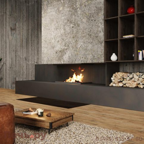 Каминная топка Brunner Urfeuer открытая панорамная топка 50/44/88/44 фото 4