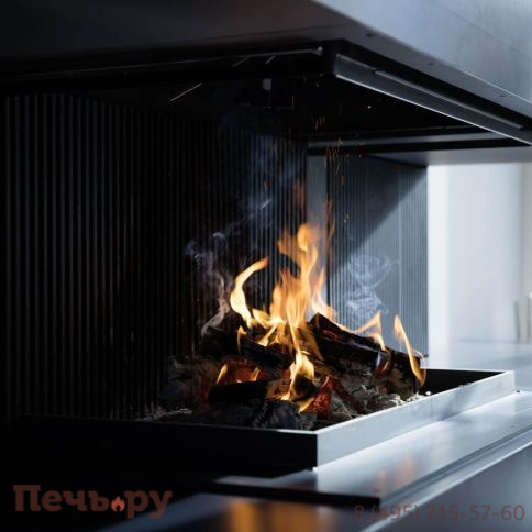 Каминная топка Brunner Urfeuer открытая панорамная топка 50/44/88/44 фото 7