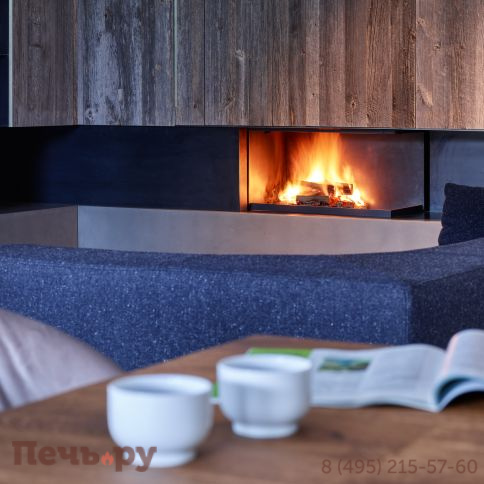 Каминная топка Brunner Urfeuer открытая угловая топка 50/88/44 L (угол слева) фото 4