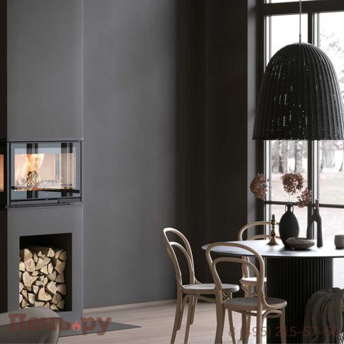 Каминная топка Contura i8 G трехсторонняя, с стеклянной дверцей фото 3