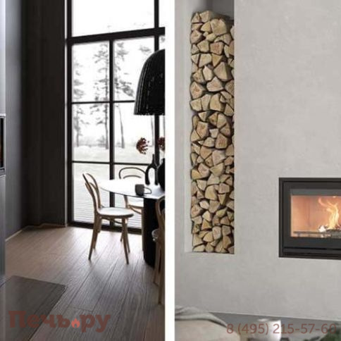 Каминная топка Contura i8 G угловая, со стеклянной дверцей фото 4