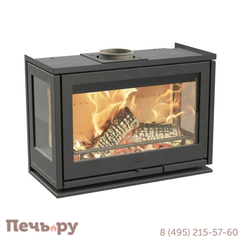 Каминная топка Contura i8 трехсторонняя, с чугунной дверцей фото