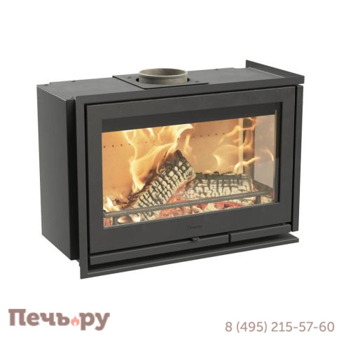 Каминная топка Contura i8 угловая, с чугунной дверцей фото 3