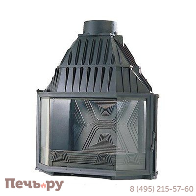 Каминная топка Diffusion В4, с призматическим стеклом фото