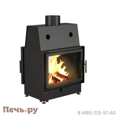 Каминная топка Echa Tech ECT Double 70x51/V 13 кВт, 700/510, туннель, футеровка чугун фото