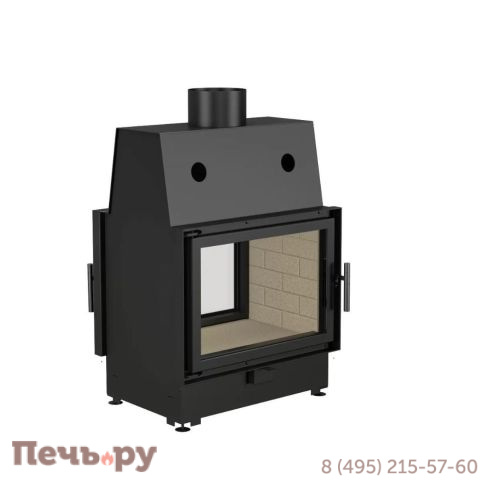 Каминная топка Echa Tech ECT Double 70x51/V 13 кВт, 700/510, туннель, футеровка вермикулит фото 5