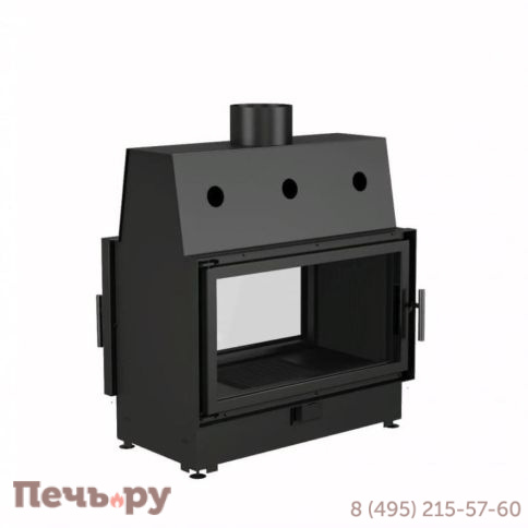 Каминная топка Echa Tech ECT Double 90x51/C 15 кВт, 900/510, туннель, футеровка чугун фото 5