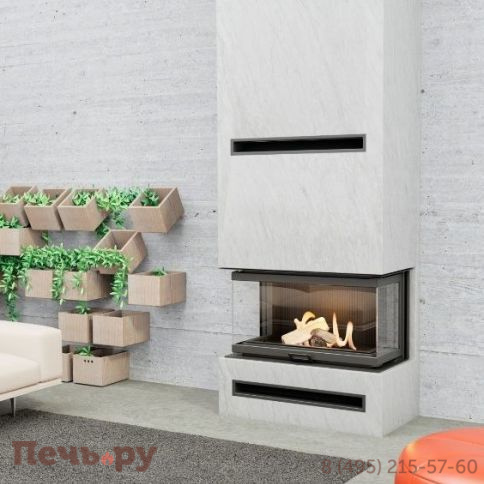 Каминная топка Echa Tech Font/700/LR 14 кВт, 738/X/451, трехстороннее стекло фото 3