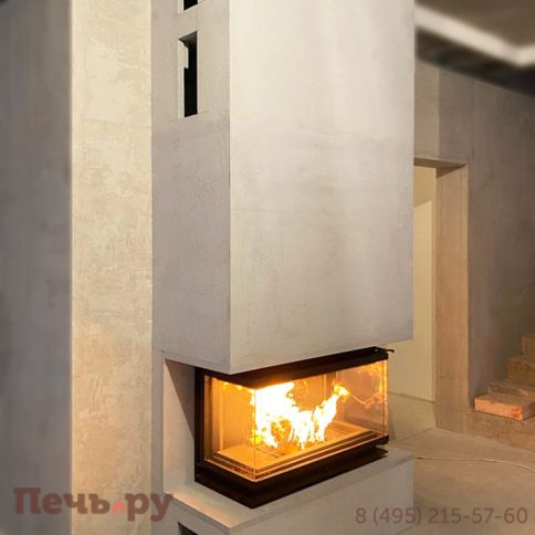 Каминная топка Echa Tech Font/700/LR 14 кВт, 738/X/451, трехстороннее стекло фото 5