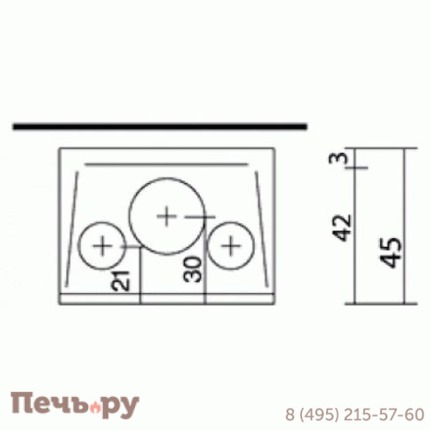 Каминная топка EdilKamin Firebox Riga 54 V фото 4